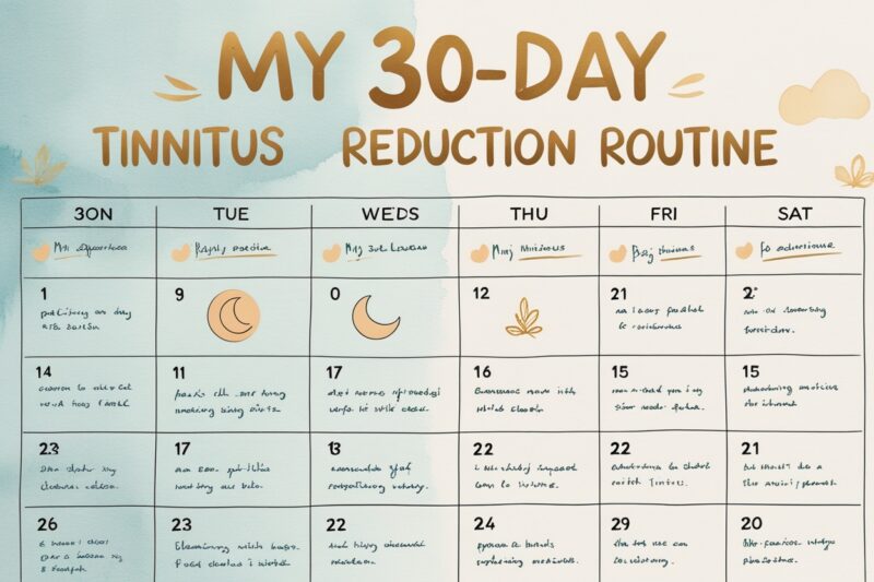 My 30-Day Tinnitus Reduction Routine